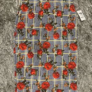 NWT Charlotte Russe floral bodycon skirt